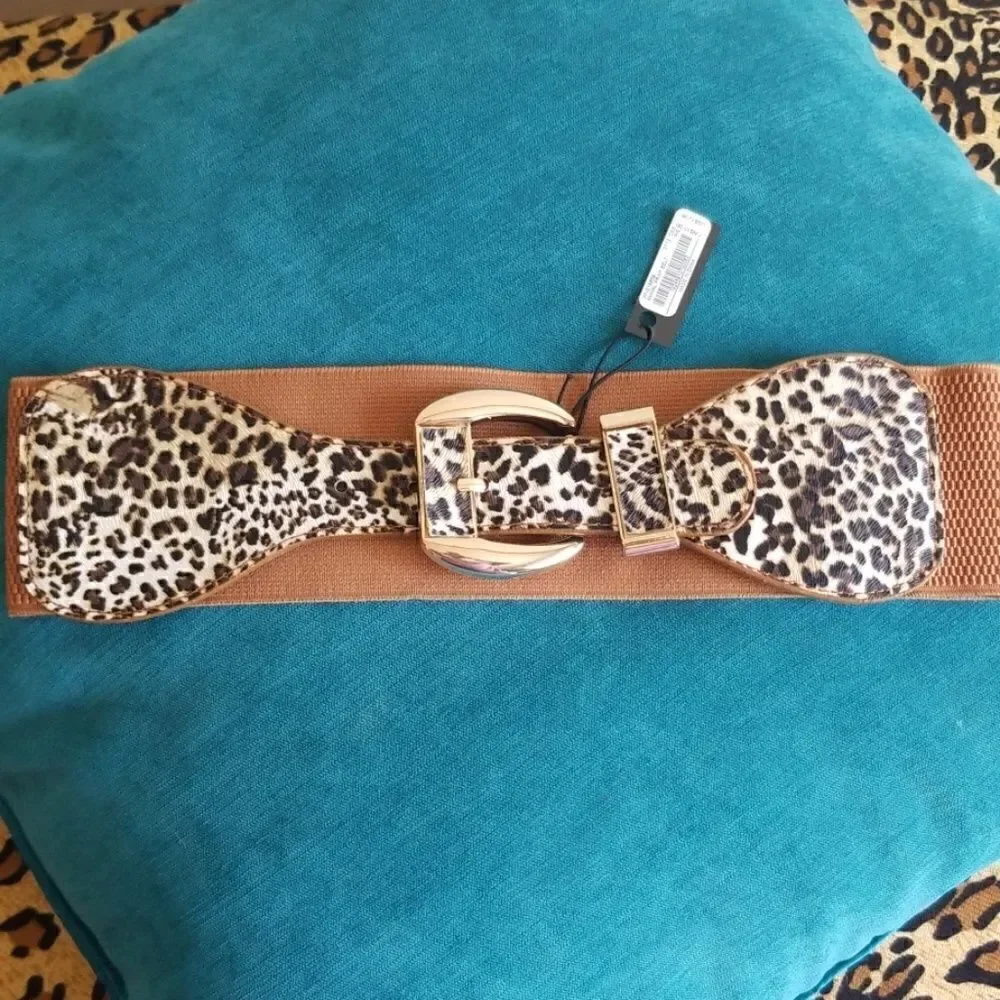 2b bebe cocoa brown stretch belt , New